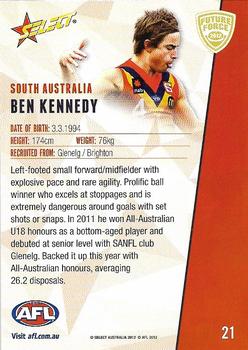 2012 Select Future Force #21 Ben Kennedy Back